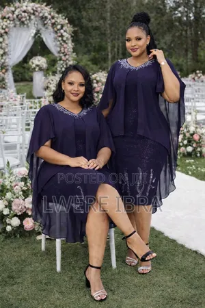 Purple Office Cotton Dresses for Ladies