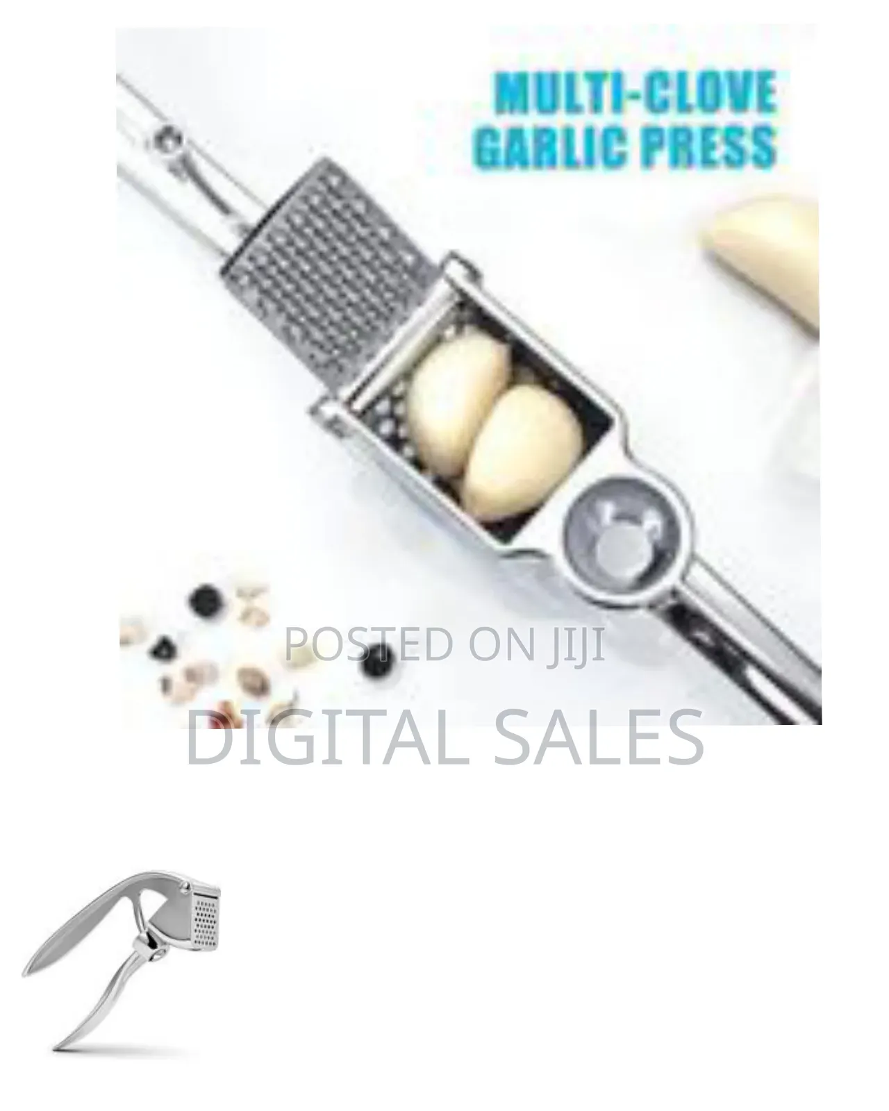 Professional Grade Ergonomic Garlic Press