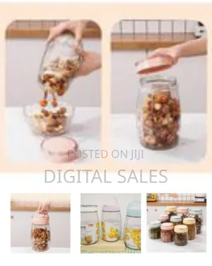 1700ml Kitchen Glass Food Storage Jars