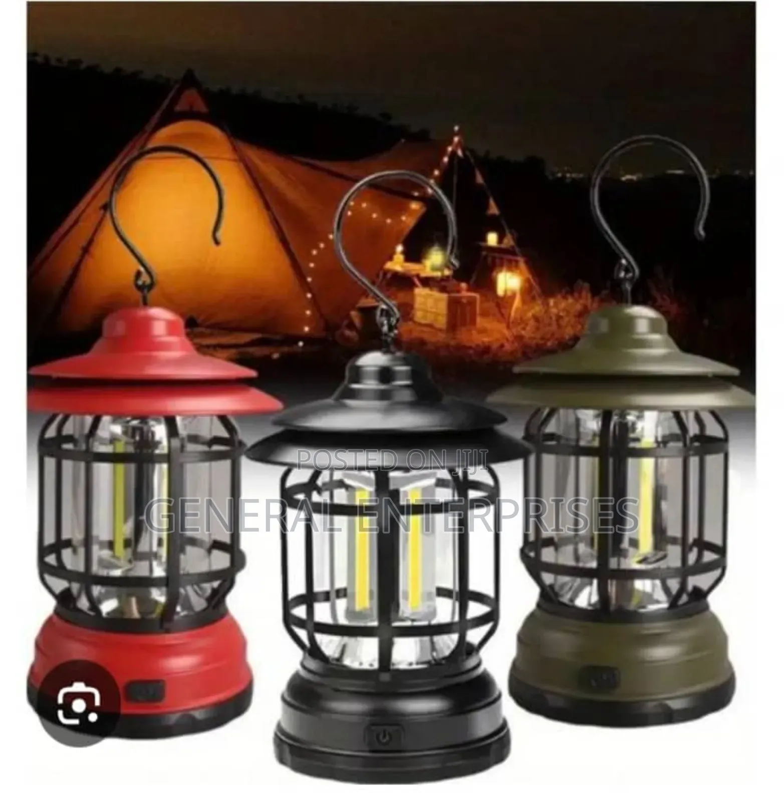 Portable, Retro-Style Led Camping Lanterns