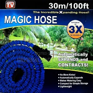 30-Meter (100-Foot) Magic Hose Expandable Garden Hose Pipe Kit.