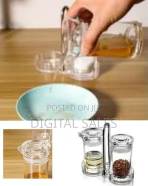Elegant Oil and Spice / Condiment Dispenser Set