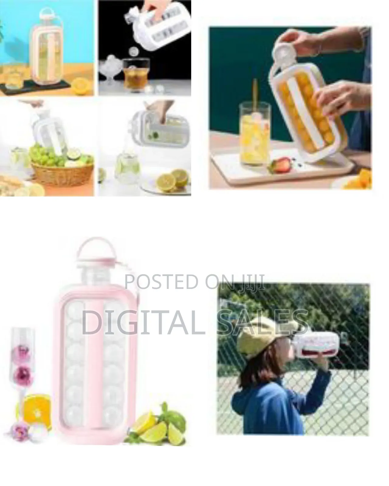 2-in-1 Portable Ice Ball Maker Bottle and Dispenser