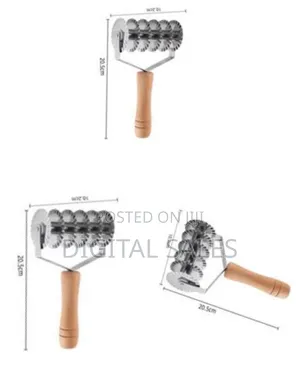 Adjustable Multi-Wheel Pastry and Dough Cutter With Wooden Handle