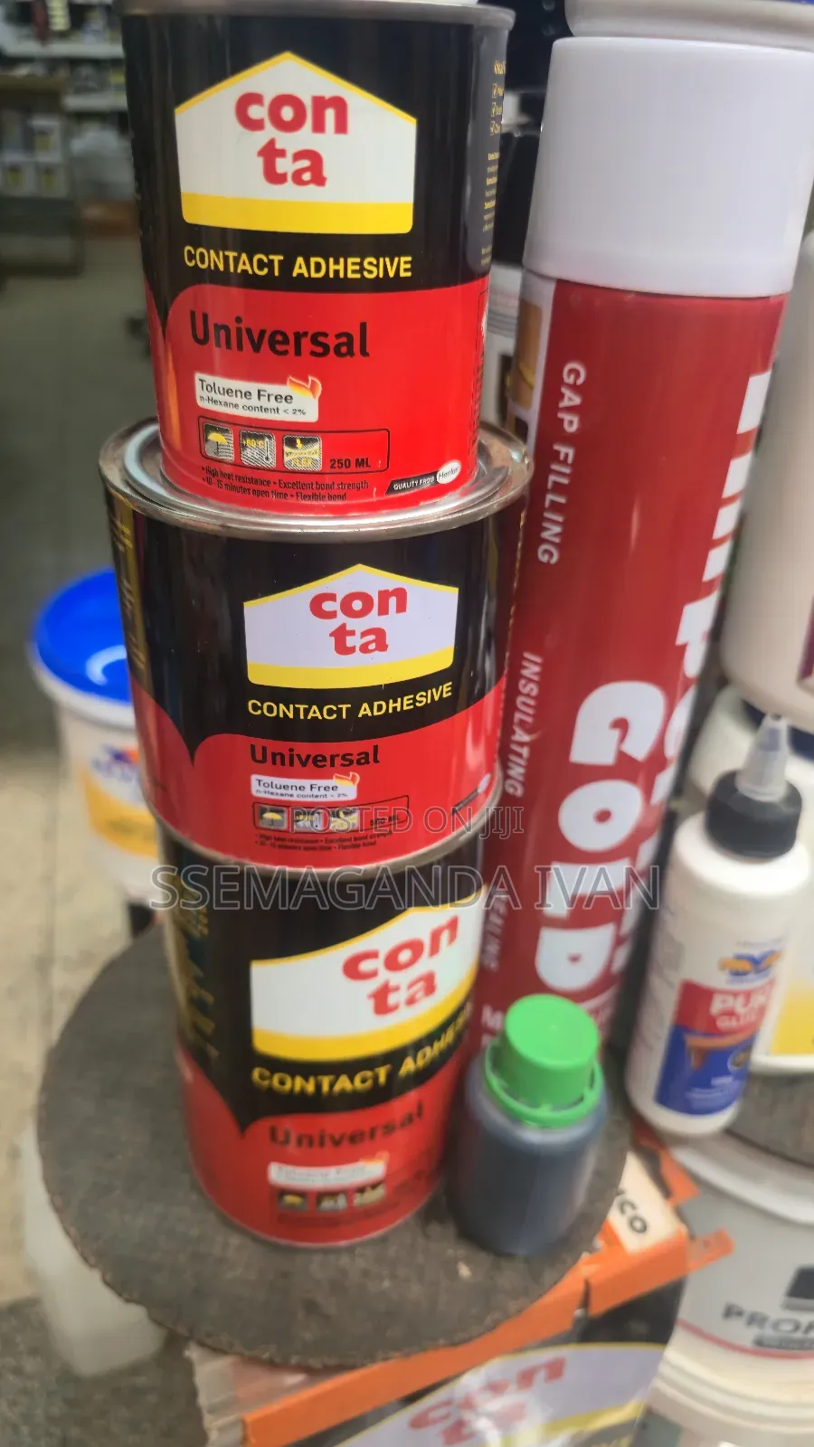 Contact Adhesives in Con Ta Brand in All Capacities