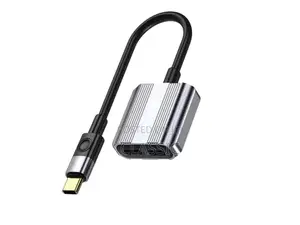 Green Lion 2-in-1 Splitter Adapter – Type-C Charging + Audio