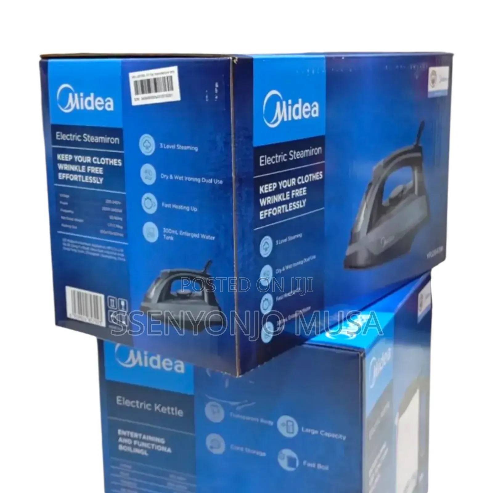 Midea Electric Steam Iron 2000-2400w - Free Clothes