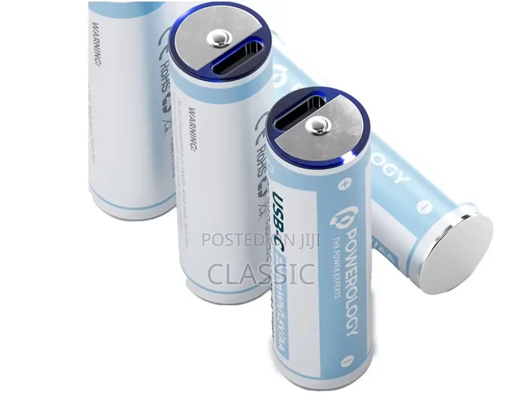 Powerology Type-C Rechargeable Lithium-Ion Aa Battery