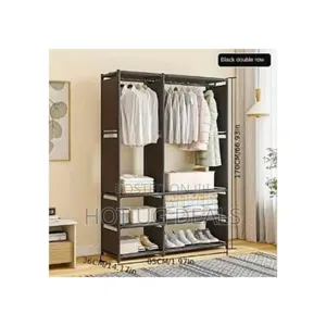 Portable Wardrobe Closet Steel Pipe Clothes Closet