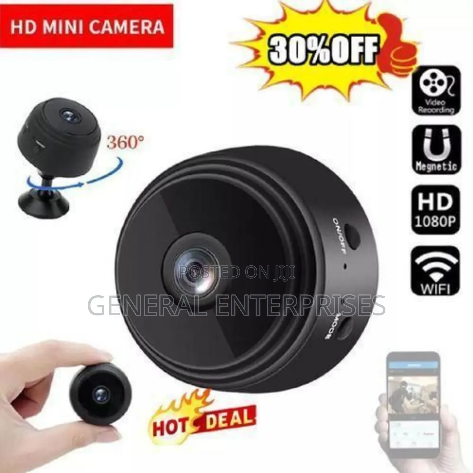 A9 Hd Mini Battery Ip Camera