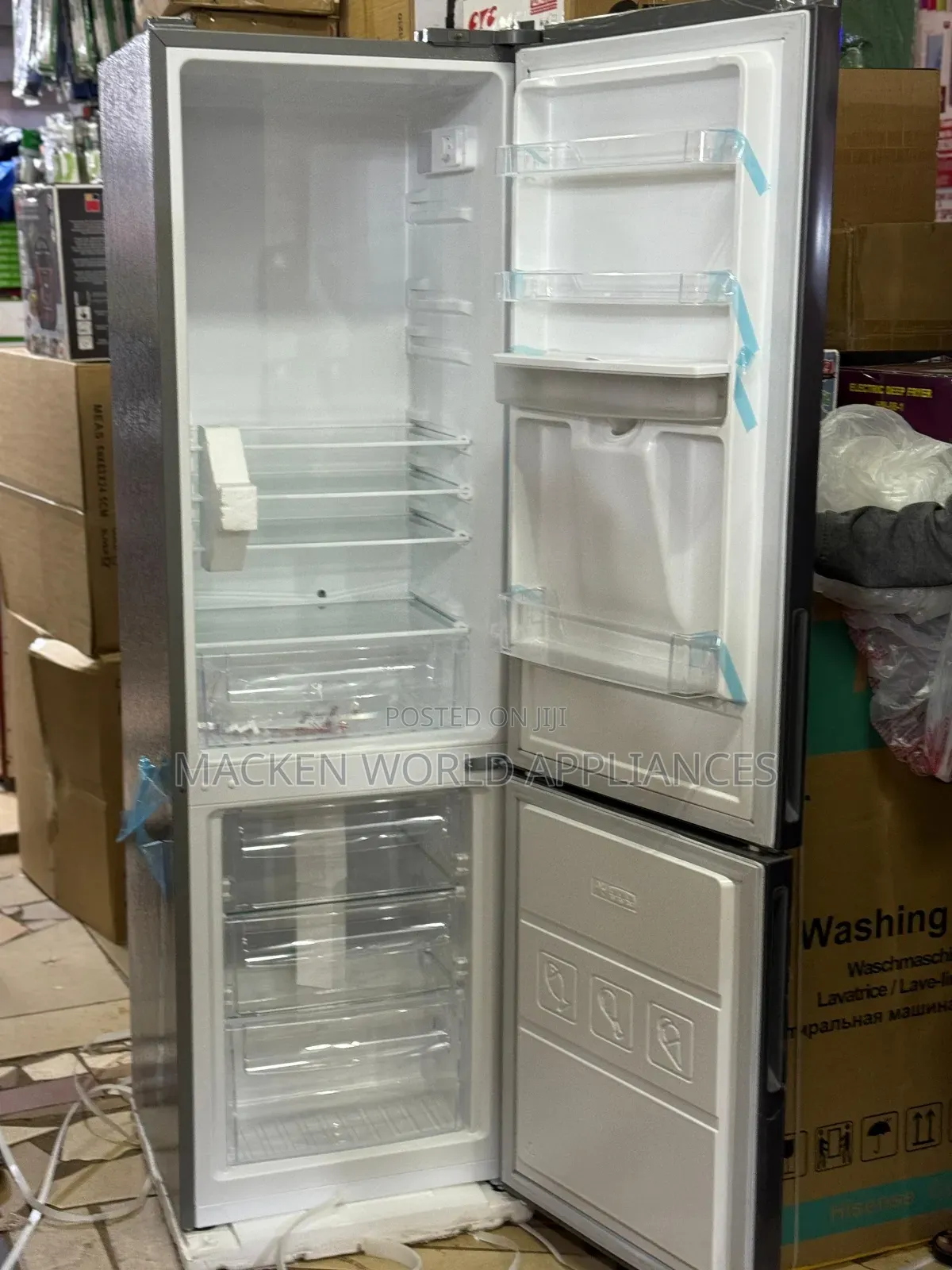 SPJ 379 Liters Double Door Fridge With Bottom Freezer