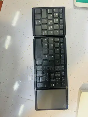 Portable Wireless Bluetooth Foldable Keyboard With Touch Pad