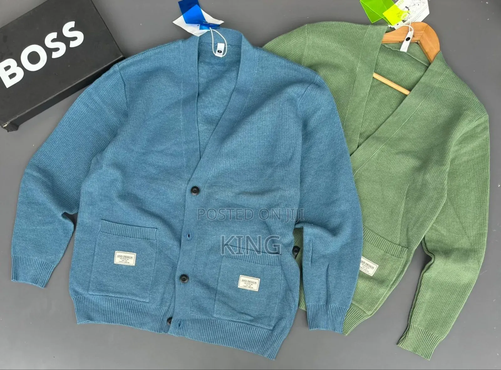 Colored Button-Up Cardigan Sweater