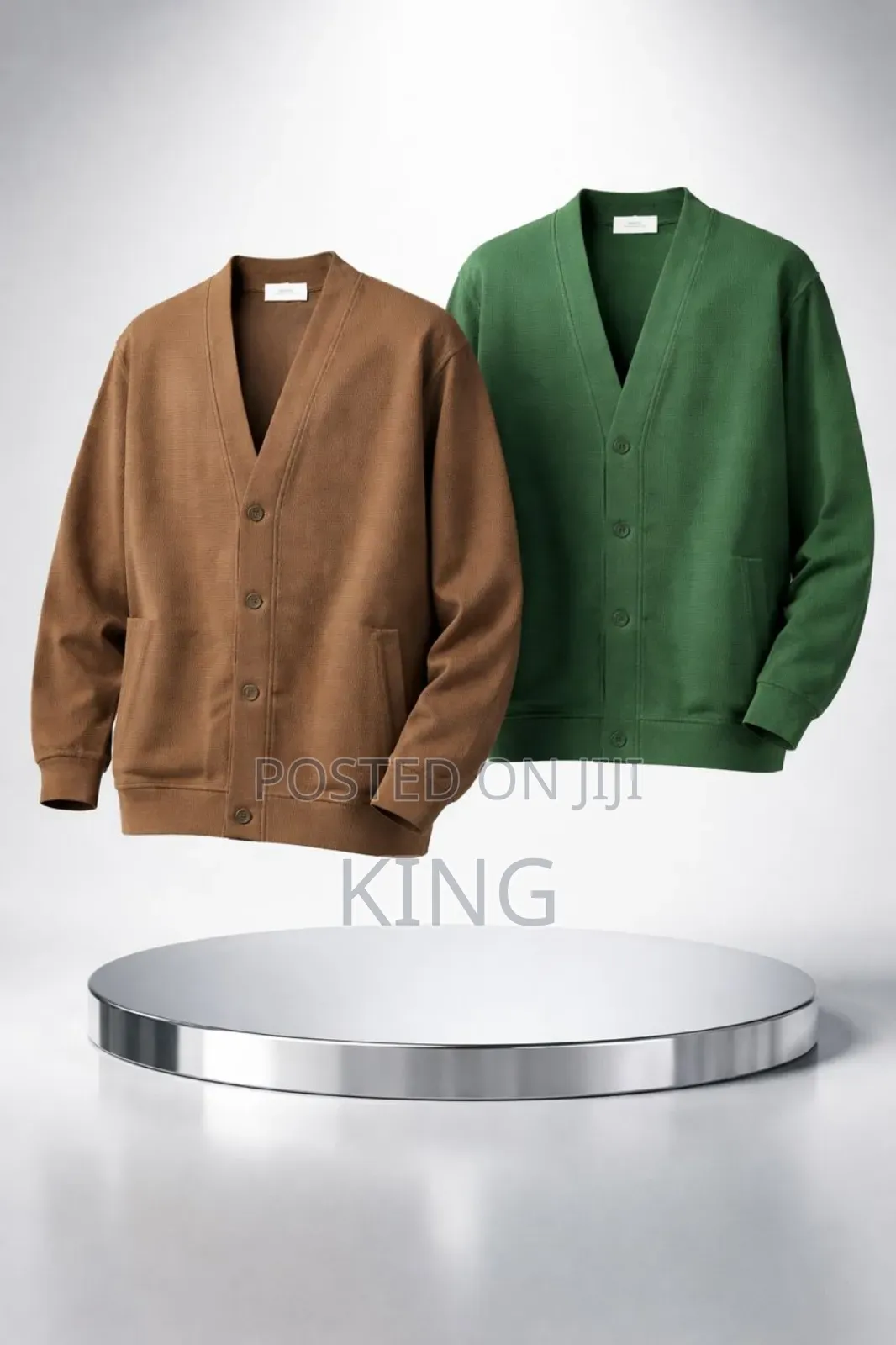 Colored Button-Up Cardigan Sweater