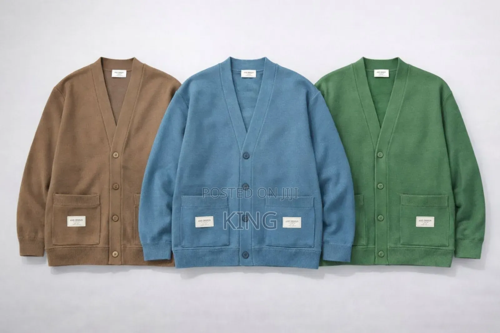 Colored Button-Up Cardigan Sweater