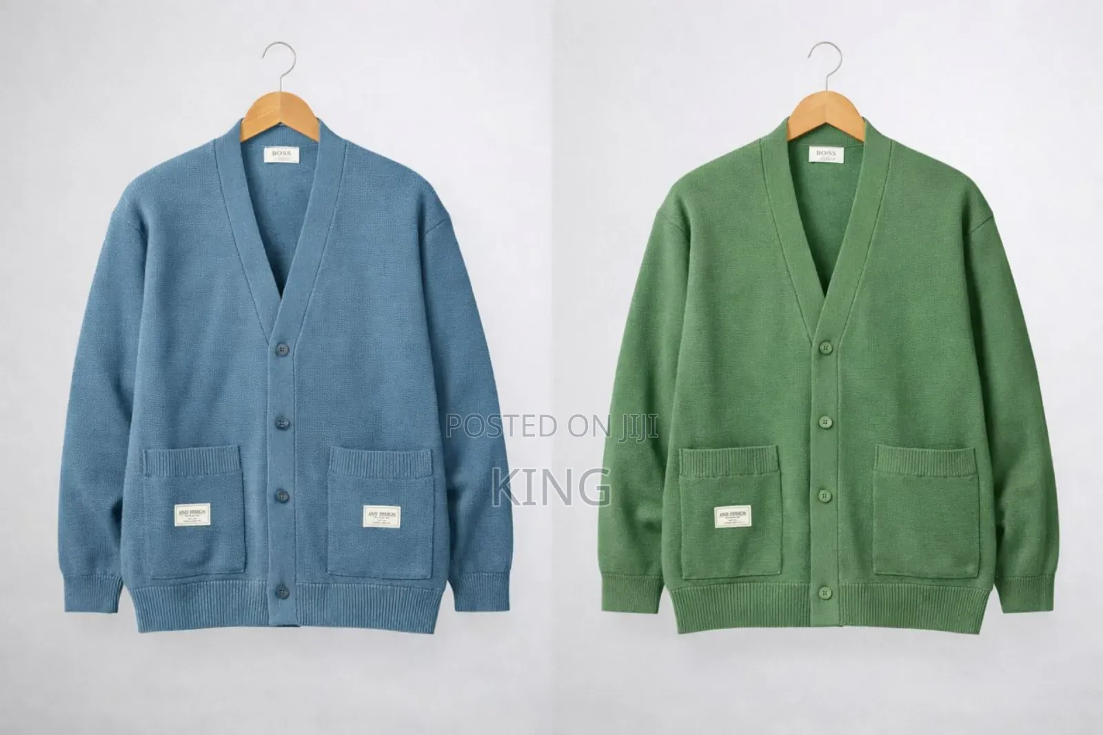 Colored Button-Up Cardigan Sweater