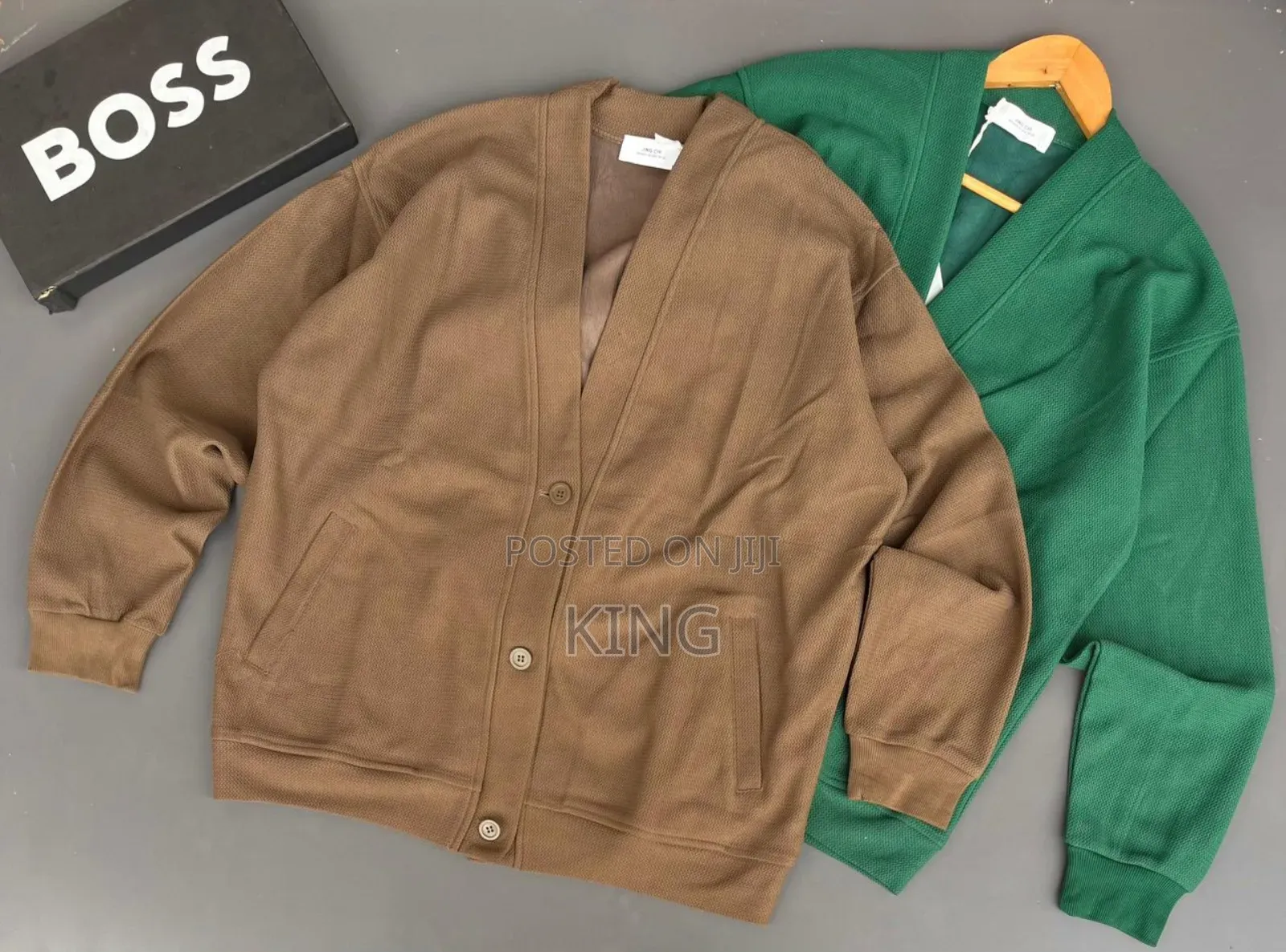 Ribbed Men's/Women's Cardigan Sweater