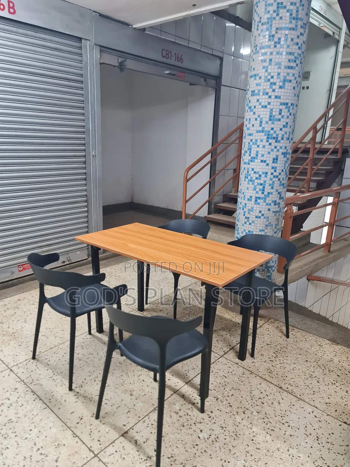 Bistro Wooden Folding Table and Chairs Set for Restaurant and Garden