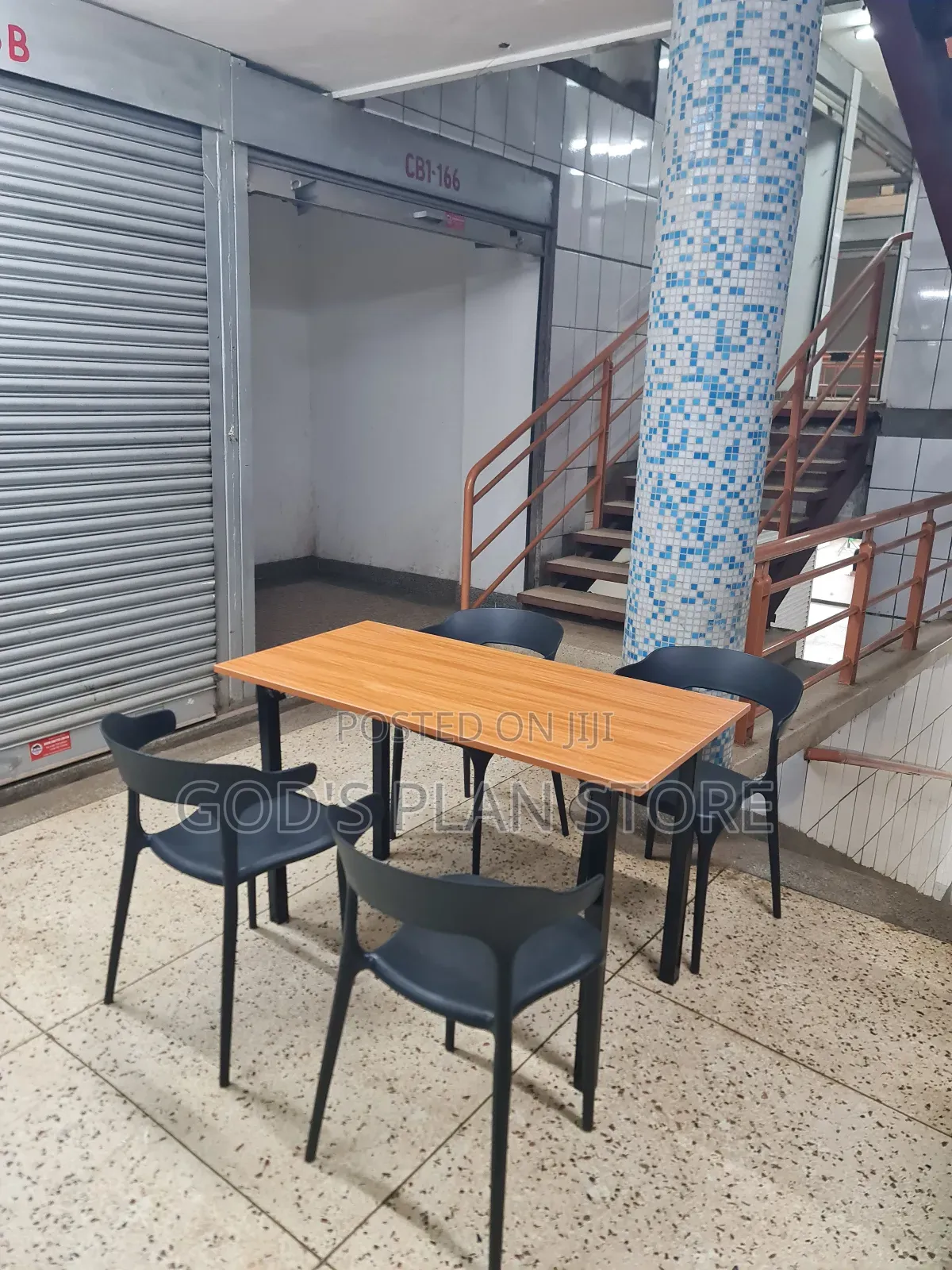 Bistro Wooden Folding Table and Chairs Set for Restaurant and Garden