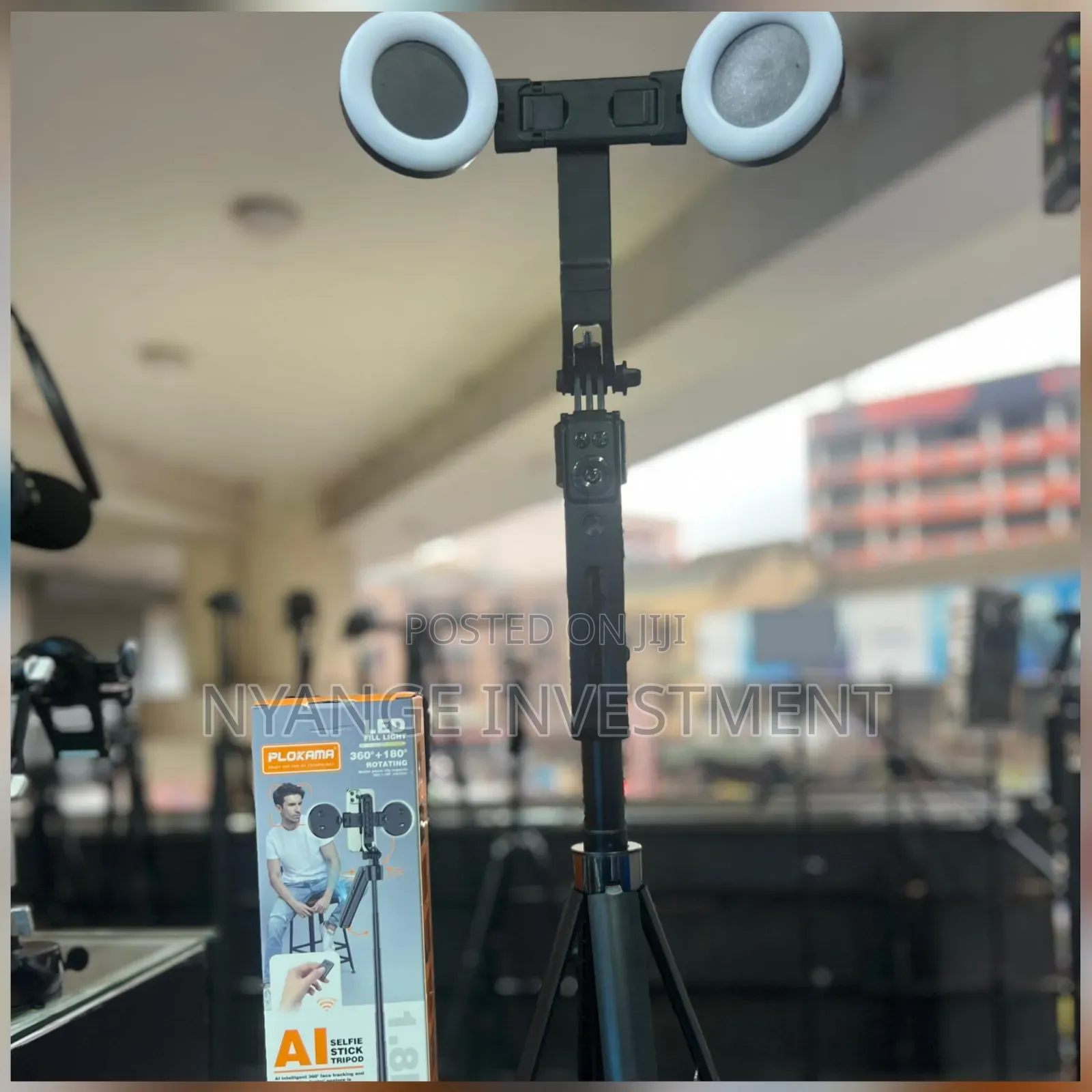 Plokama Ai Tripod Stand With Two Led Lights . Tripod Stand