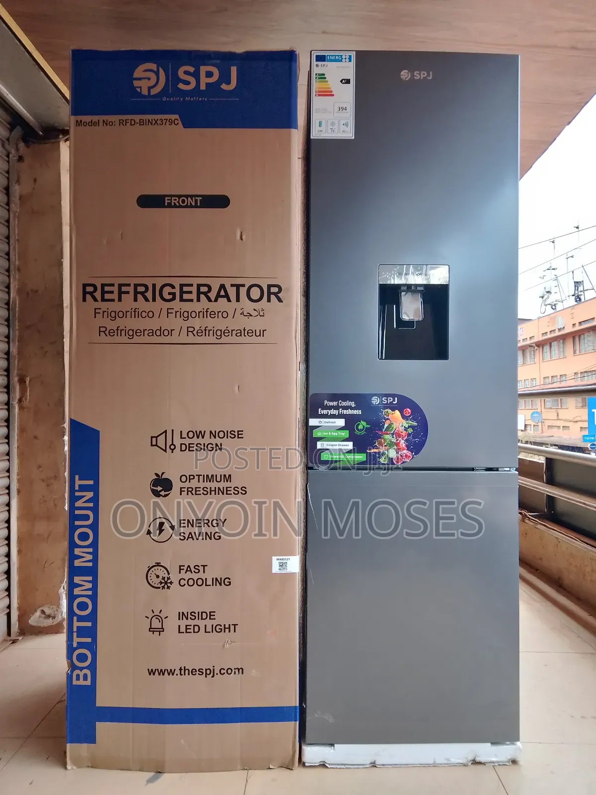Brand New 394l SPJ Double Door With Dispenser