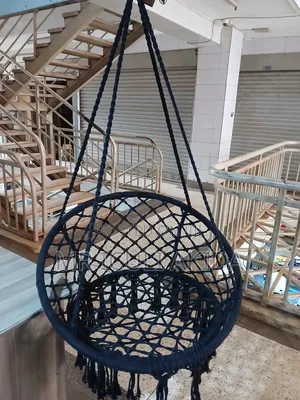 Bohemian-Style Macrame Hanging Swing Hammock Chair