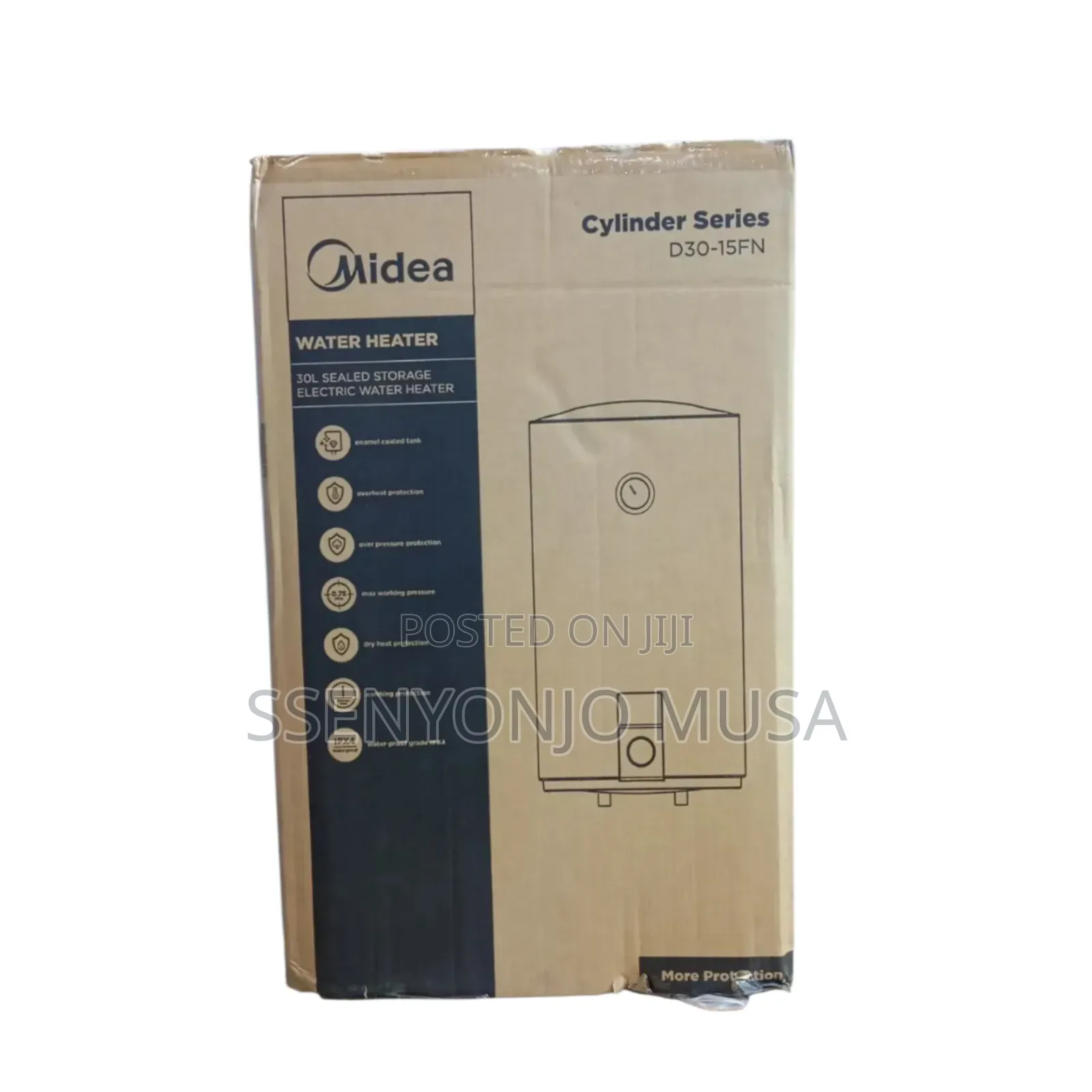 Midea Electric Water Heater 30l - Sealed Storage, 1500w