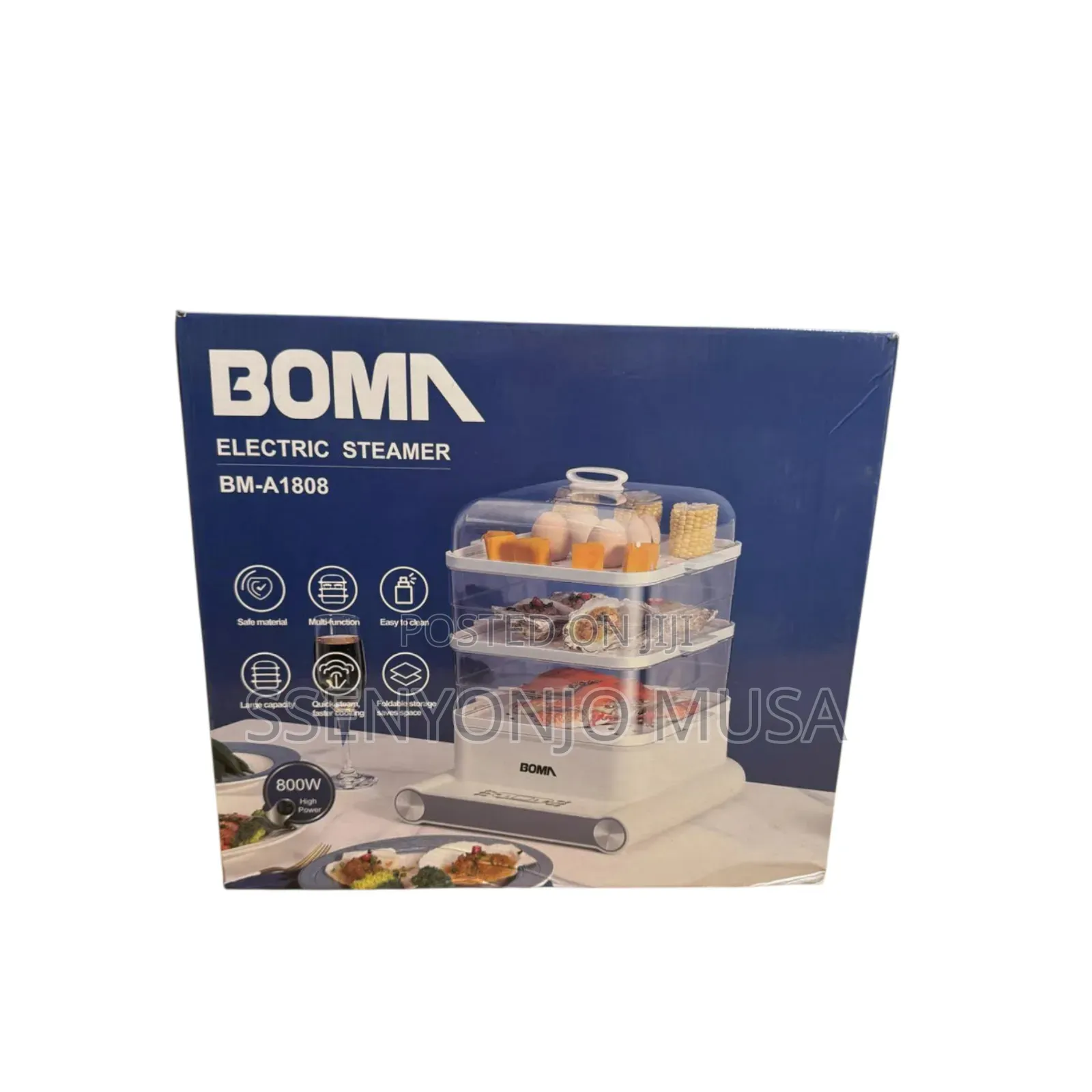 Boma Bm-A1808 Electric Steamer - 18l Capacity, 800w Power
