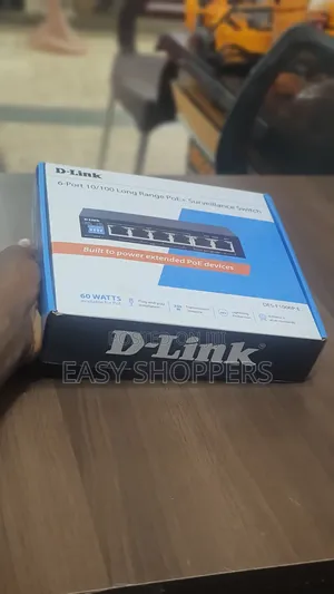 D-Link 6-Port Poe Switch 10/100 Long Range Poe+ Surveillance Switch