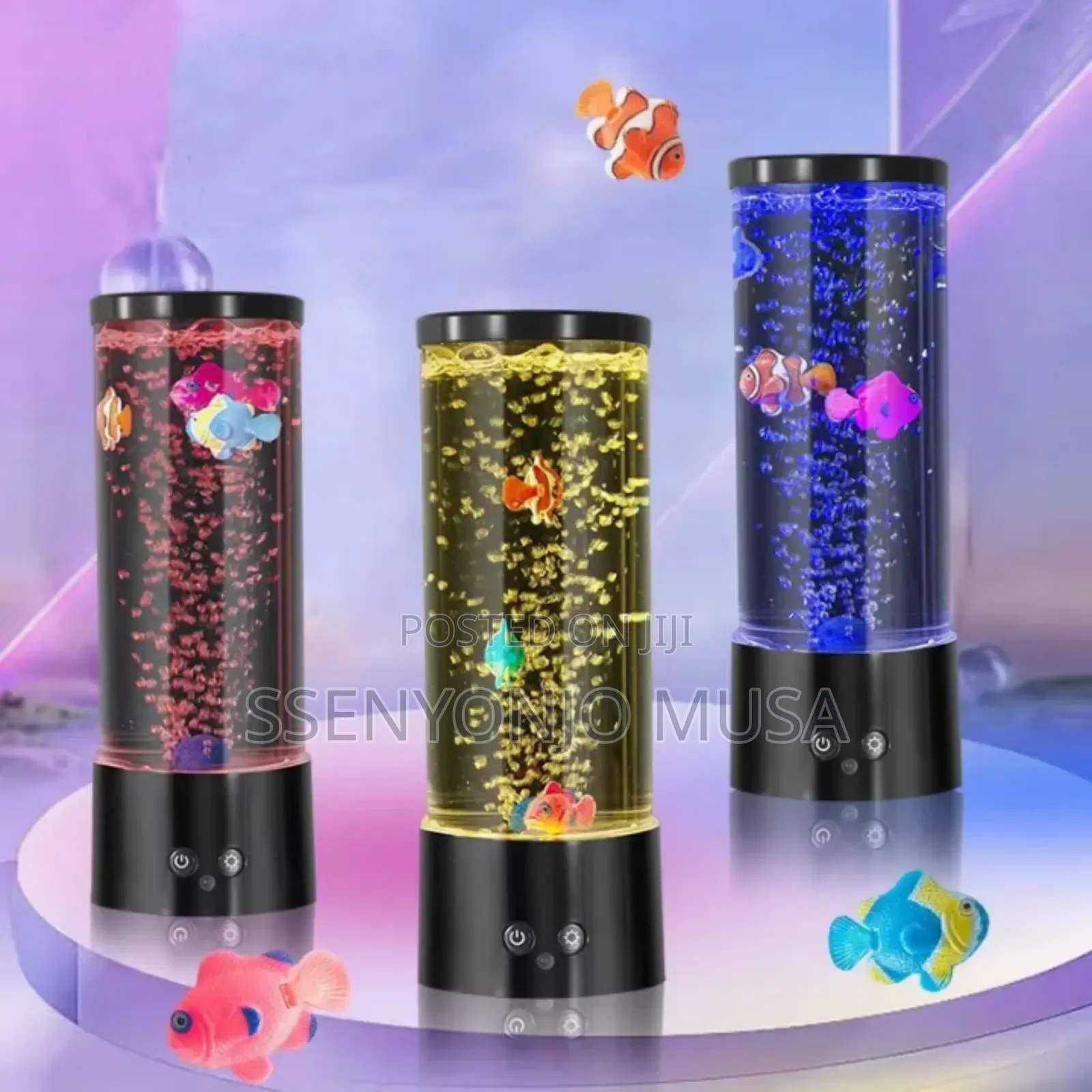 Led Desktop Fish Tank - Fantasy Fish Lamp With RGB Colors