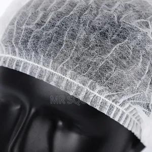 White Disposable Hair Nets 100pcs | Elastic Nylon Bouffant Caps
