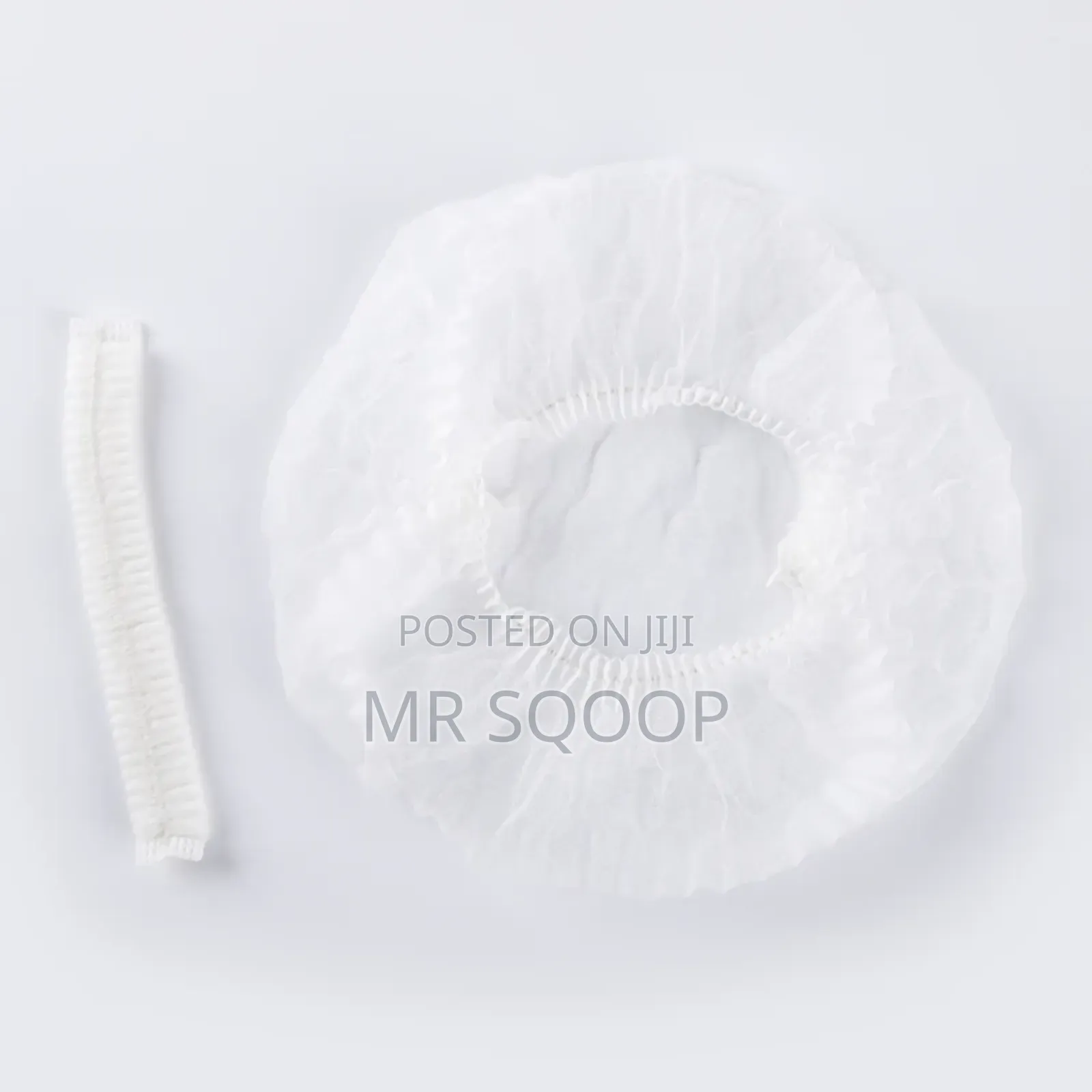 White Disposable Hair Nets 100pcs | Elastic Nylon Bouffant Caps