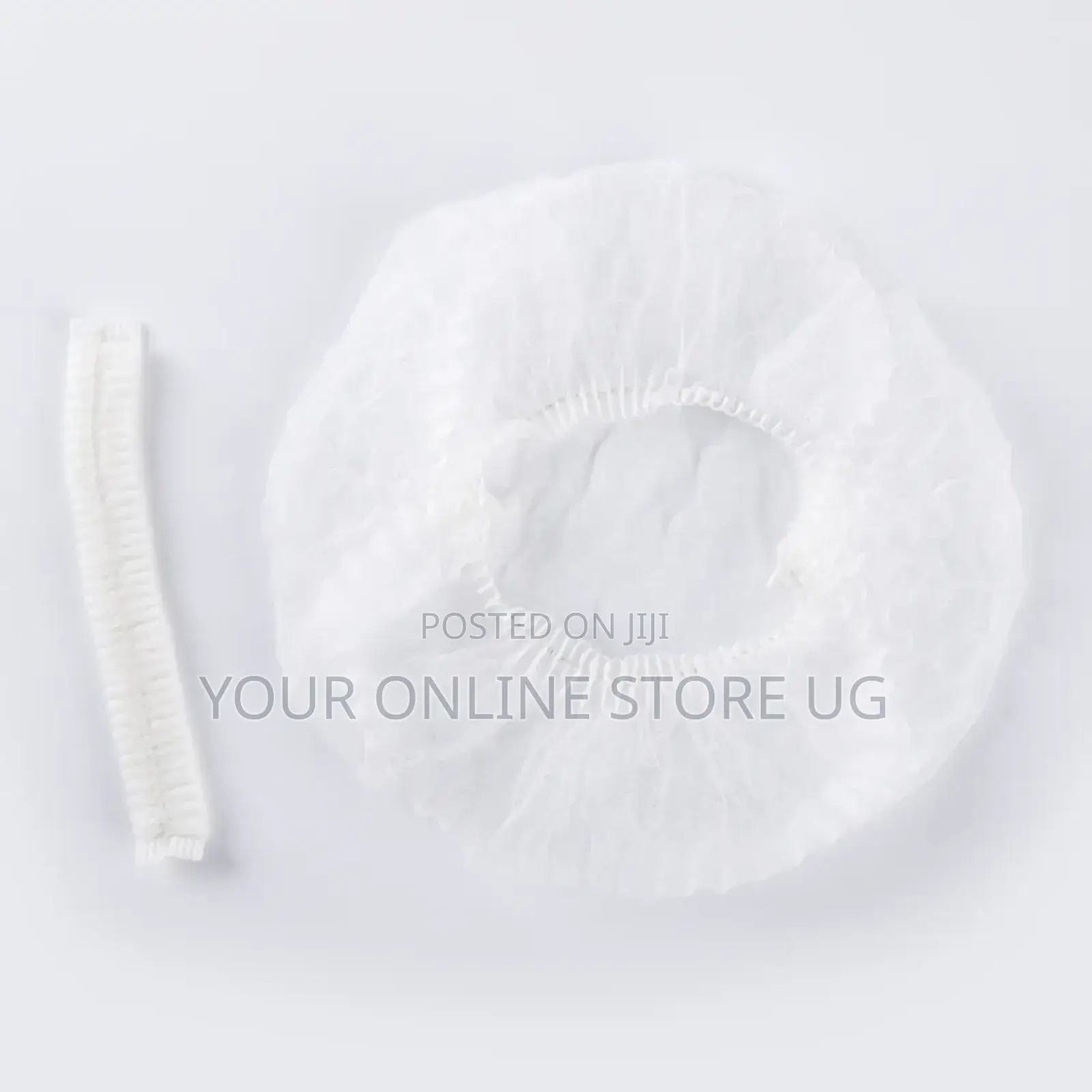 White Disposable Hair Nets 100pcs | Elastic Nylon Bouffant Caps