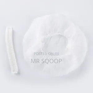 White Disposable Hair Nets 100pcs | Elastic Nylon Bouffant Caps