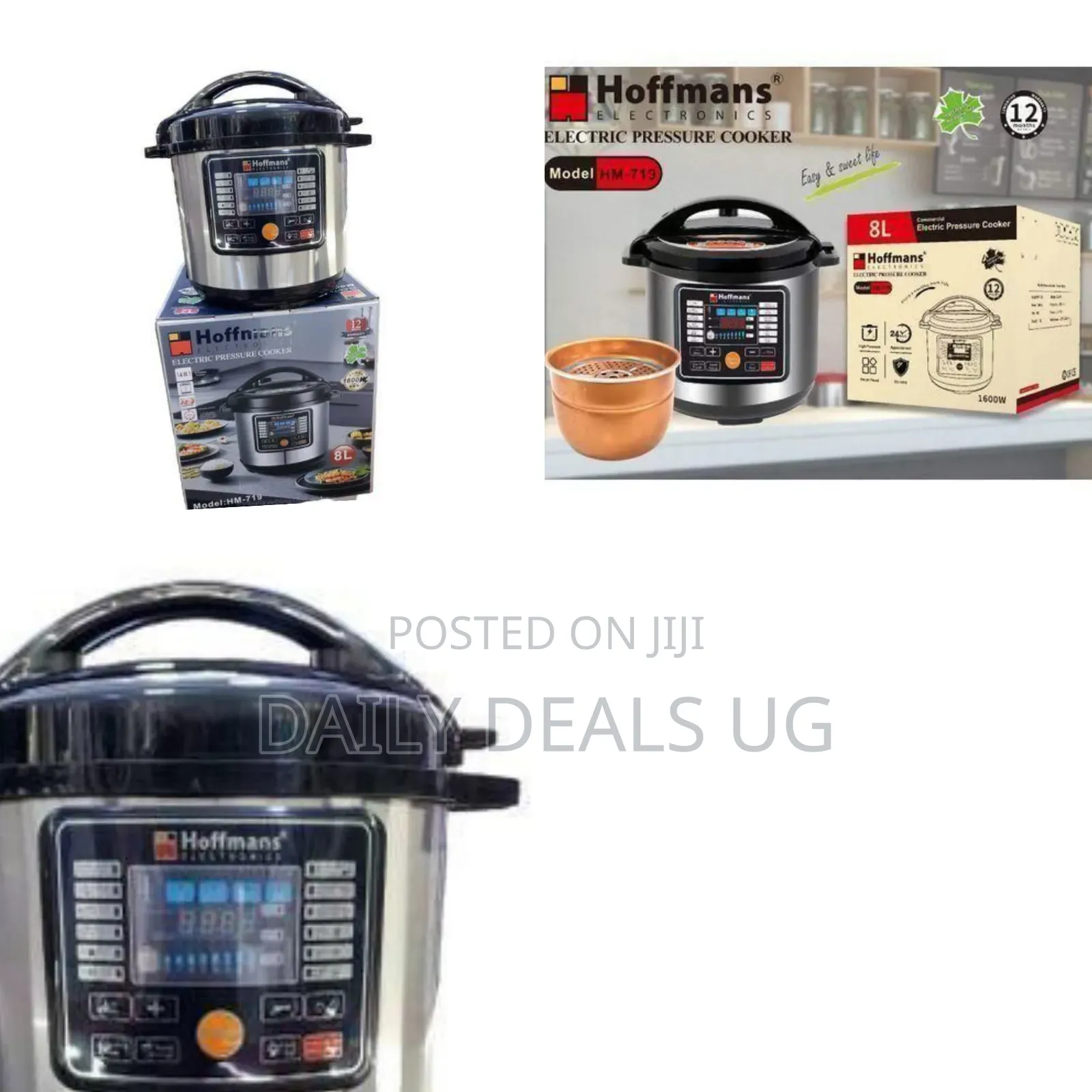 Hoffmans 14-in-1 Electric Pressure Cooker (Model: Hm-719) - Multicolor