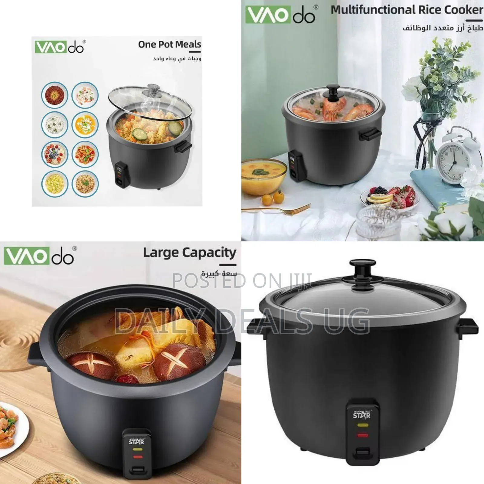 Winningstar Electric Rice Cooker With Glass Lid, 6l - Multicolor