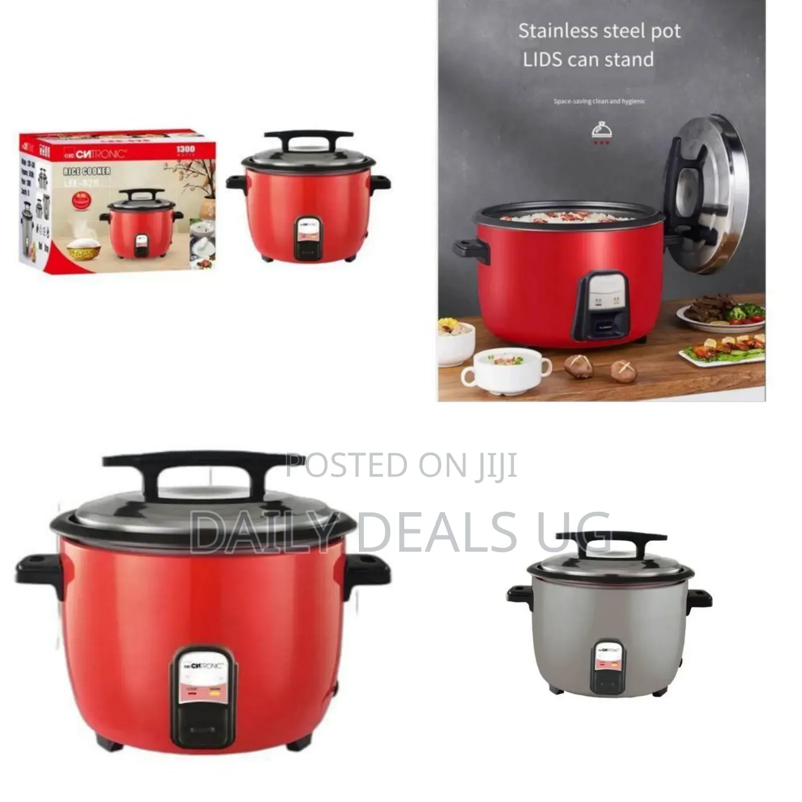 Compact Electric Rice Cooker - Multicolor