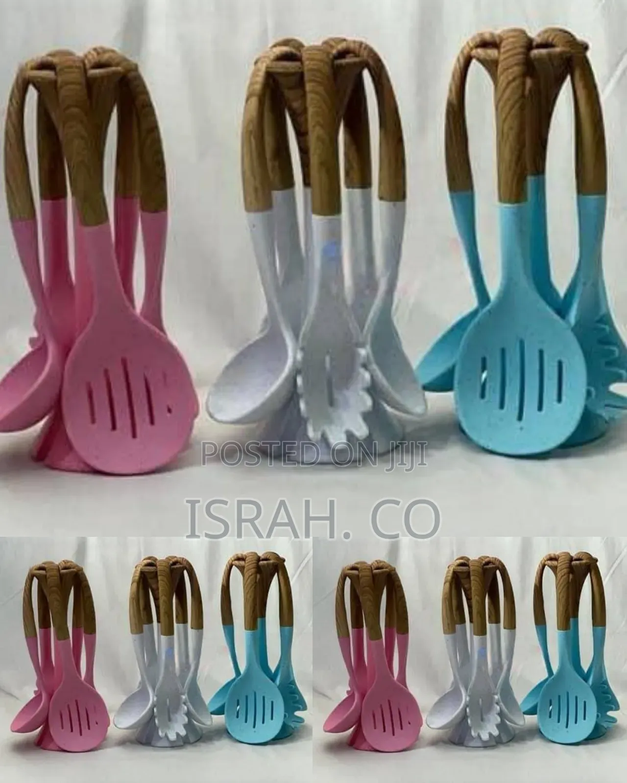 1 Set Ultimate 6-Piece Silicone Cooking Spoon Serving Utensil Laddles