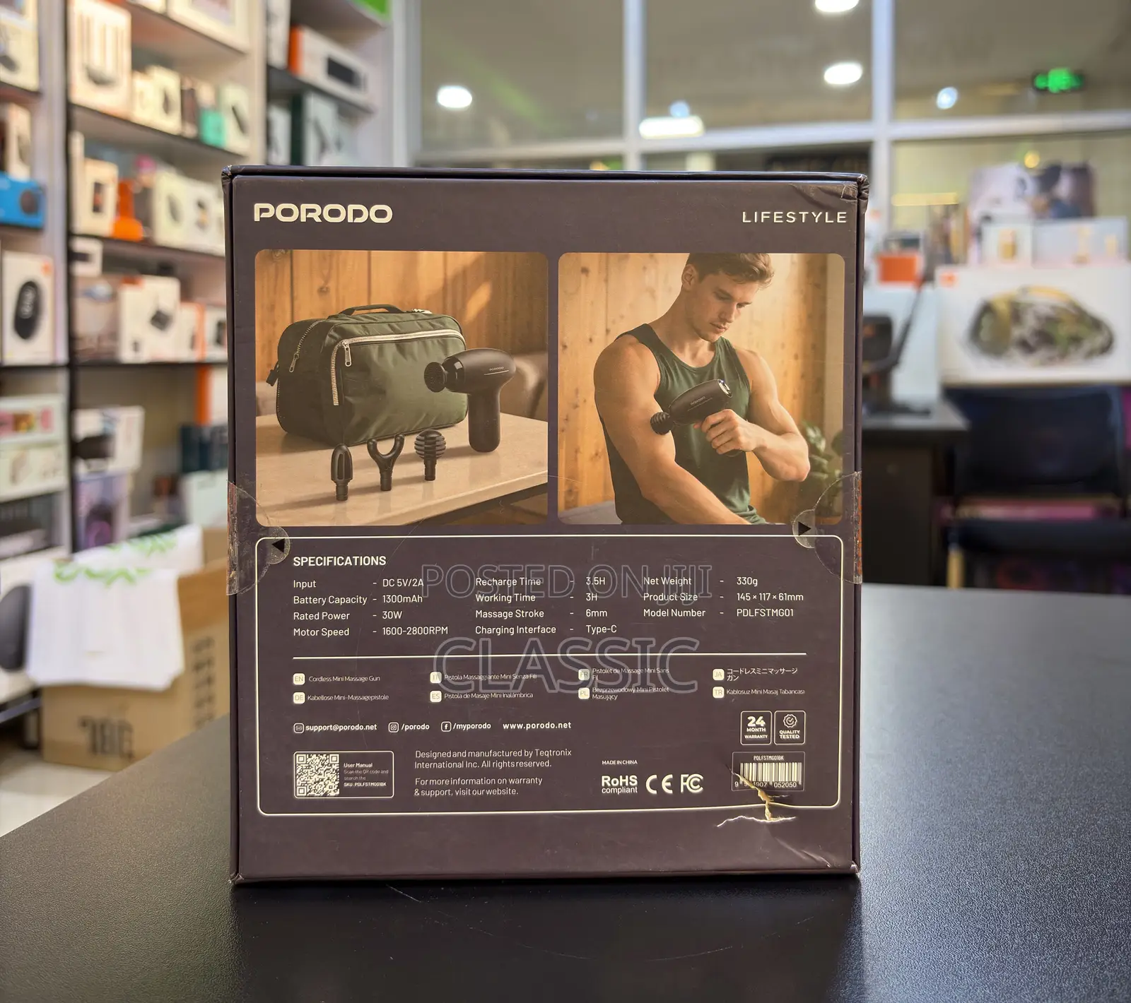 Porodo Lifestyle Cordless Mini Massage Gun