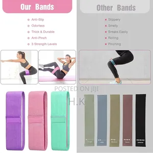 Resistance Hip Loop Bands for Legs, Butt, Thighs Glutes Exercises
