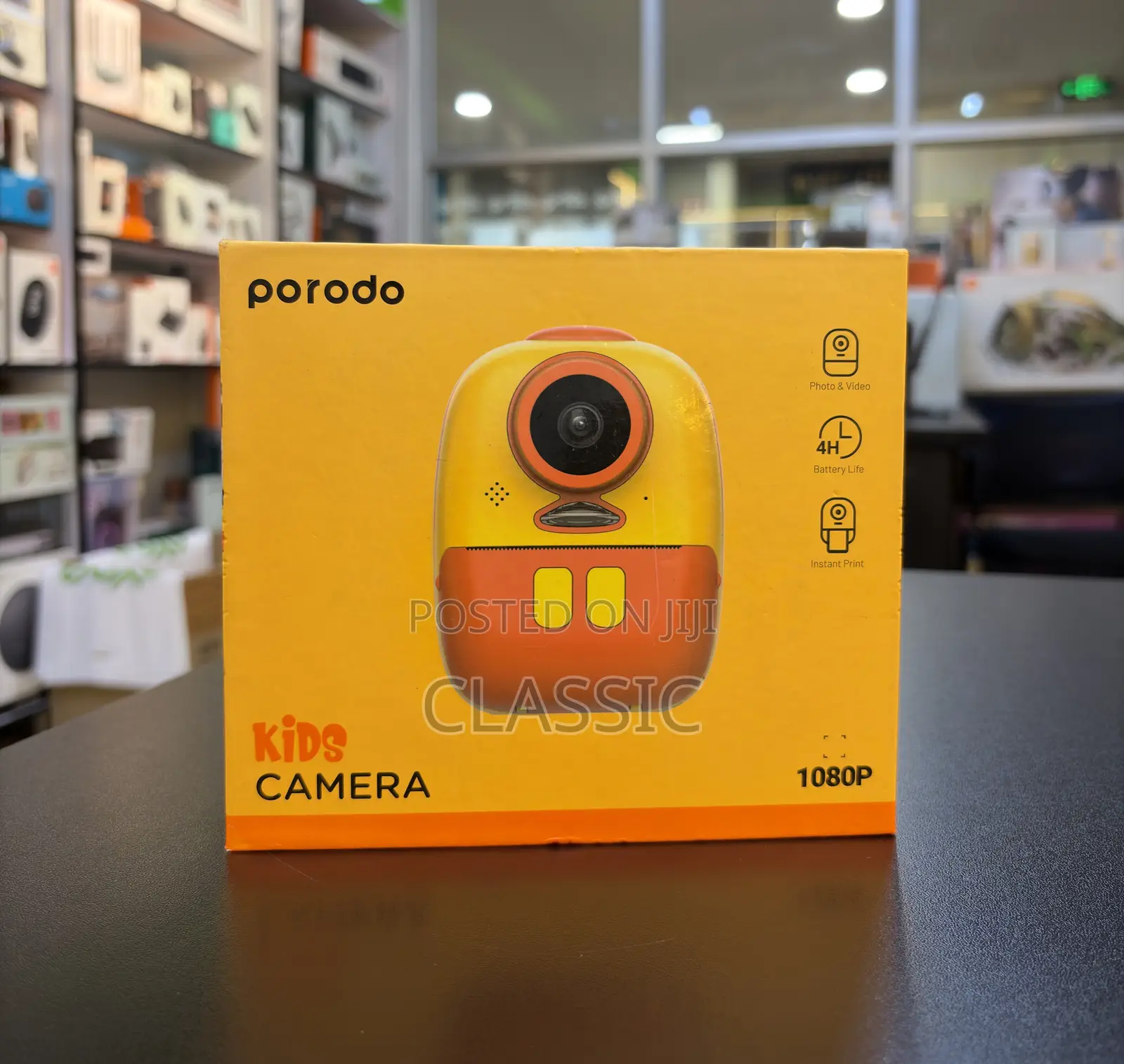 Porodo Kids Camera With Instant Printing – 1080p Hd