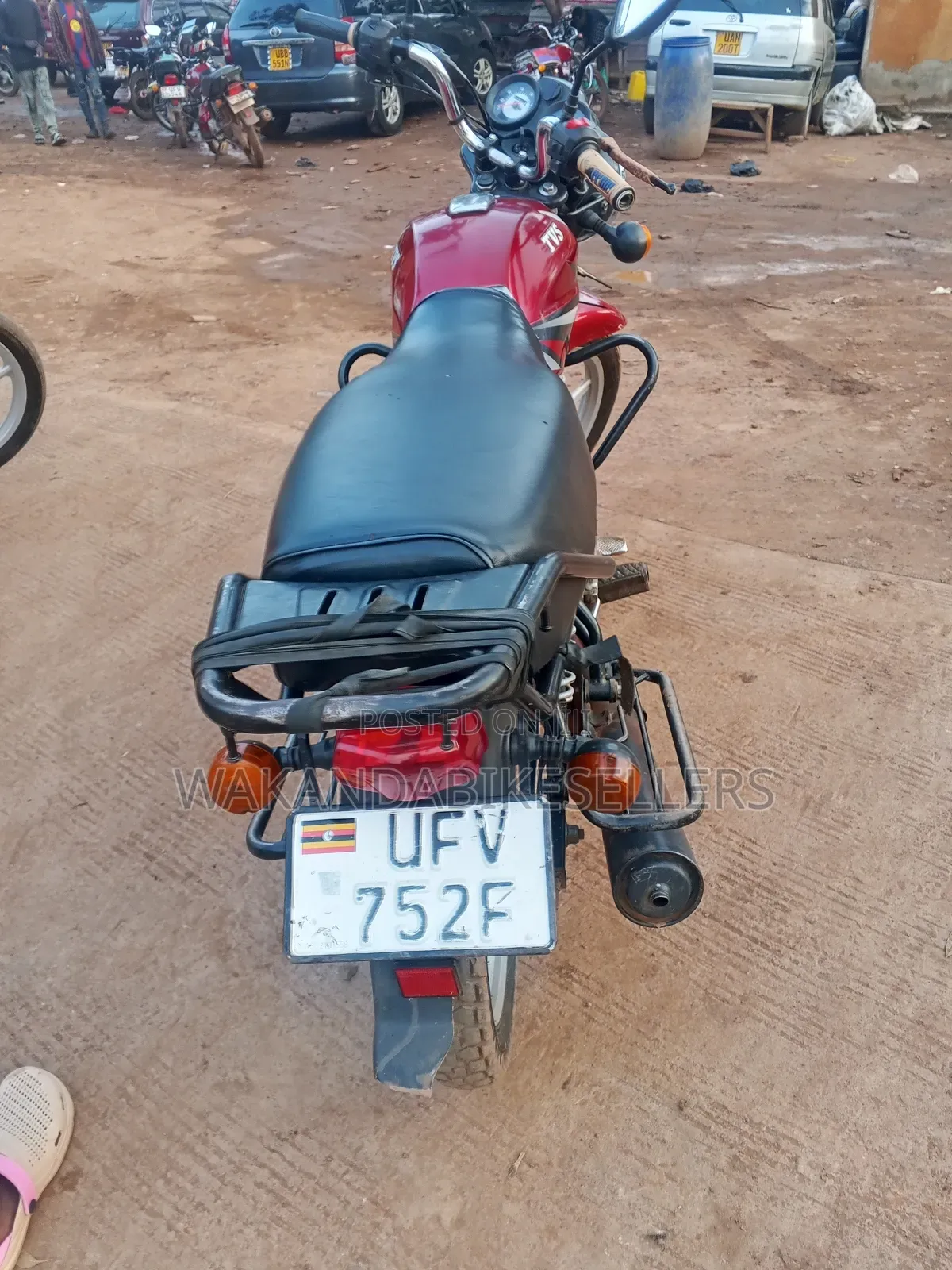 TVS HLX 125 2023 Red