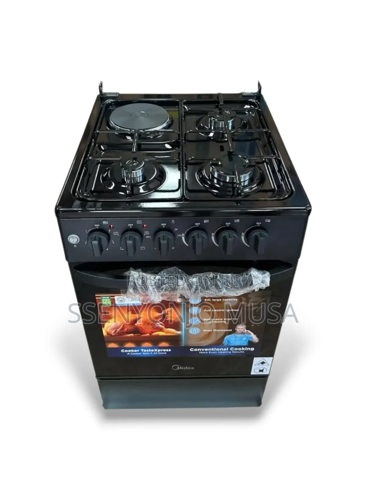 Midea 50x50cm Cooker With 3 Gas Burners Electric Oven
