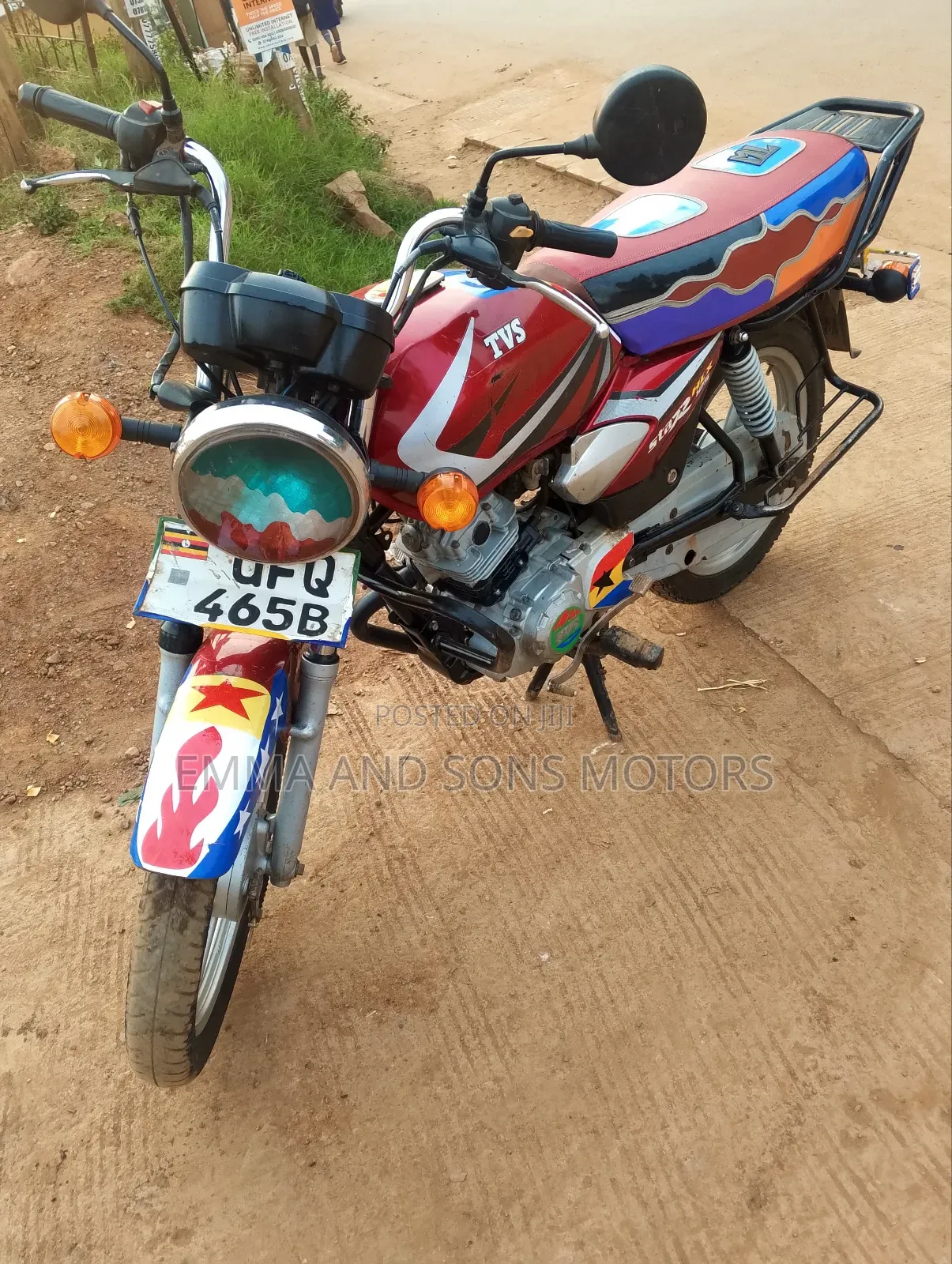 TVS HLX 125 2023 Red