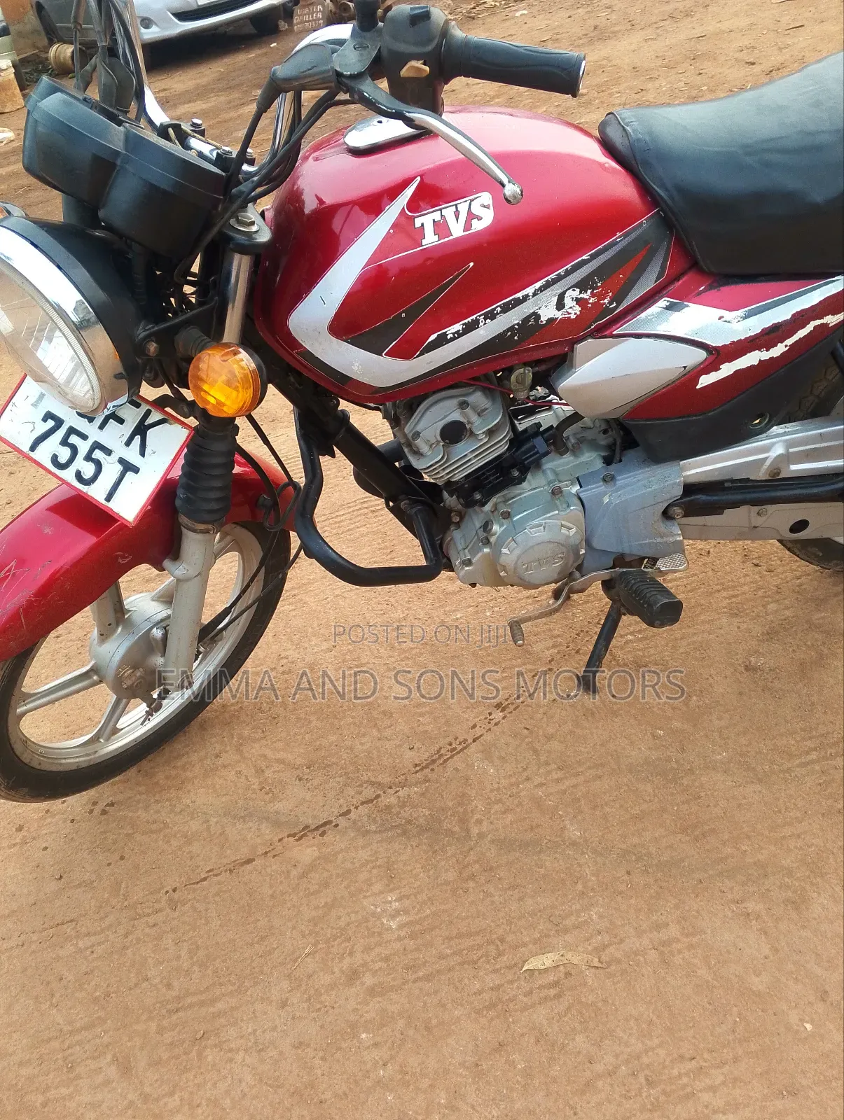 TVS HLX 125 2023 Red