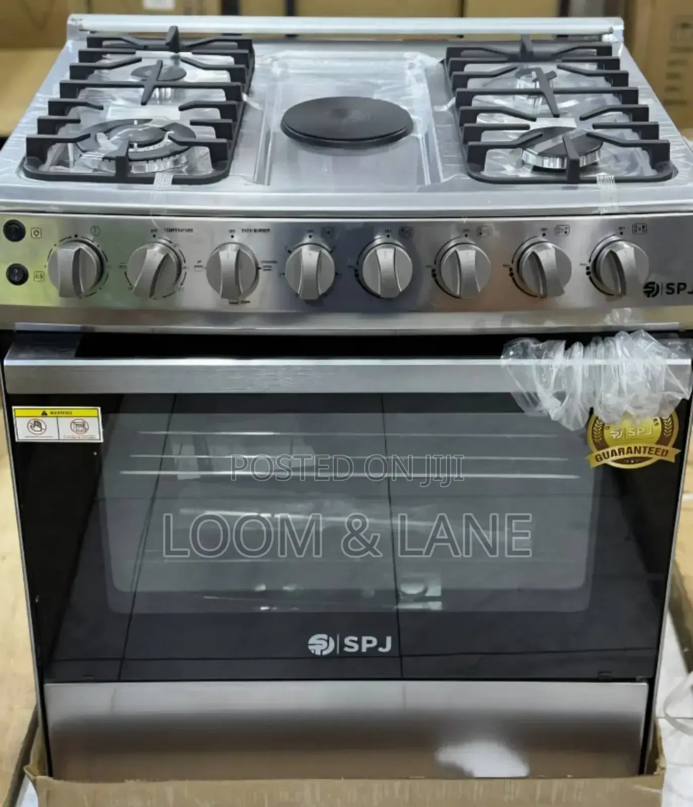 SPJ 80x60cm Premium Cooker With 4 Gas Burners and 1 Electric Plate