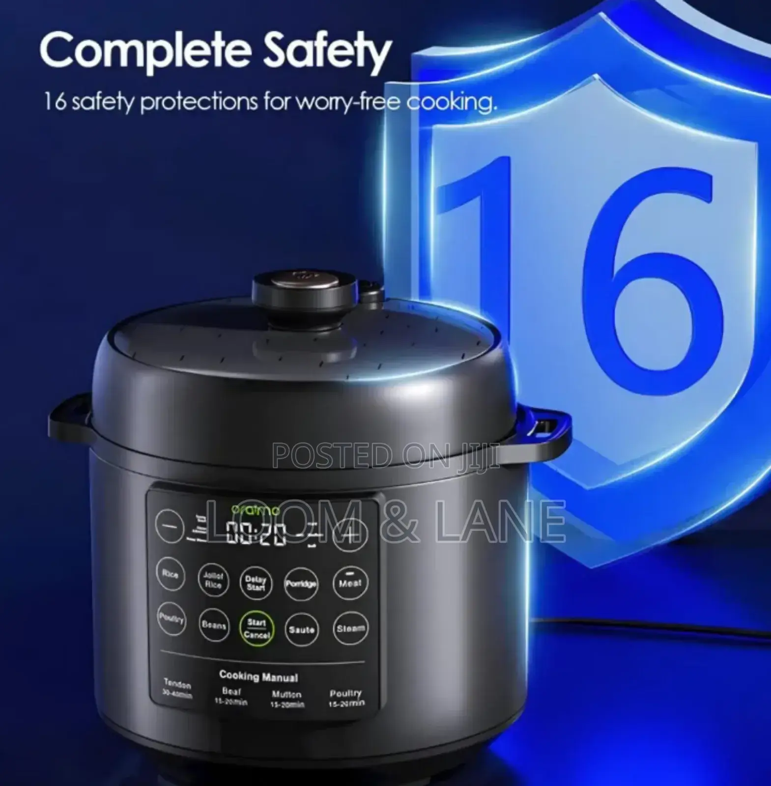 Oraimo Tenderpot Oec-201a Electric Pressure Cooker