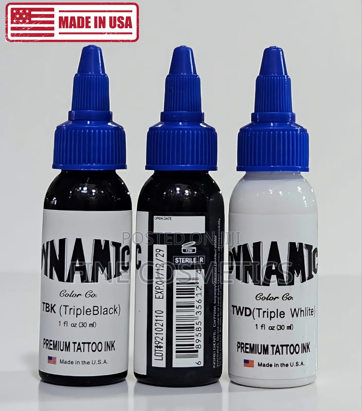 Dynamic TBK Triple Black Premium Tattoo Ink Microblading Pigment 30ml