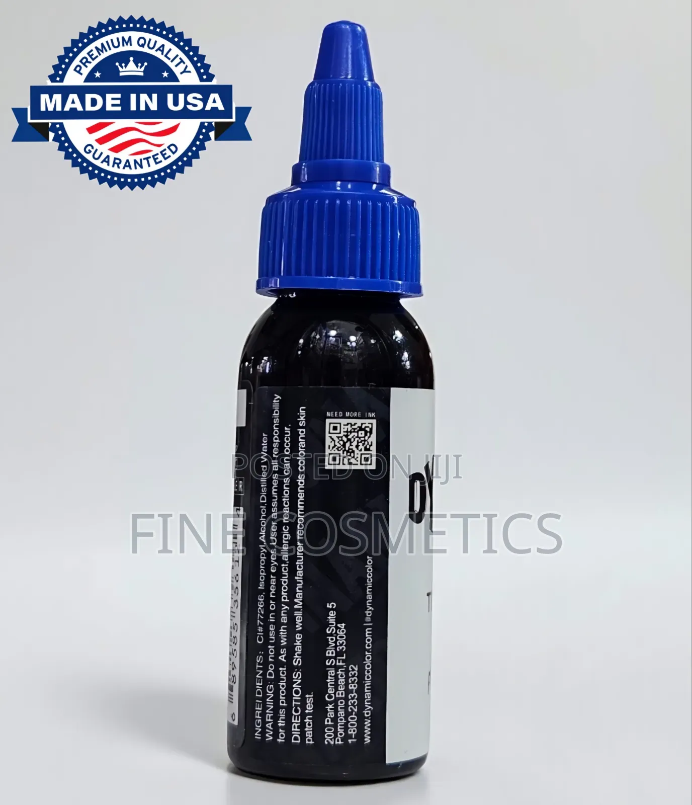 Dynamic TBK Triple Black Premium Tattoo Ink Microblading Pigment 30ml