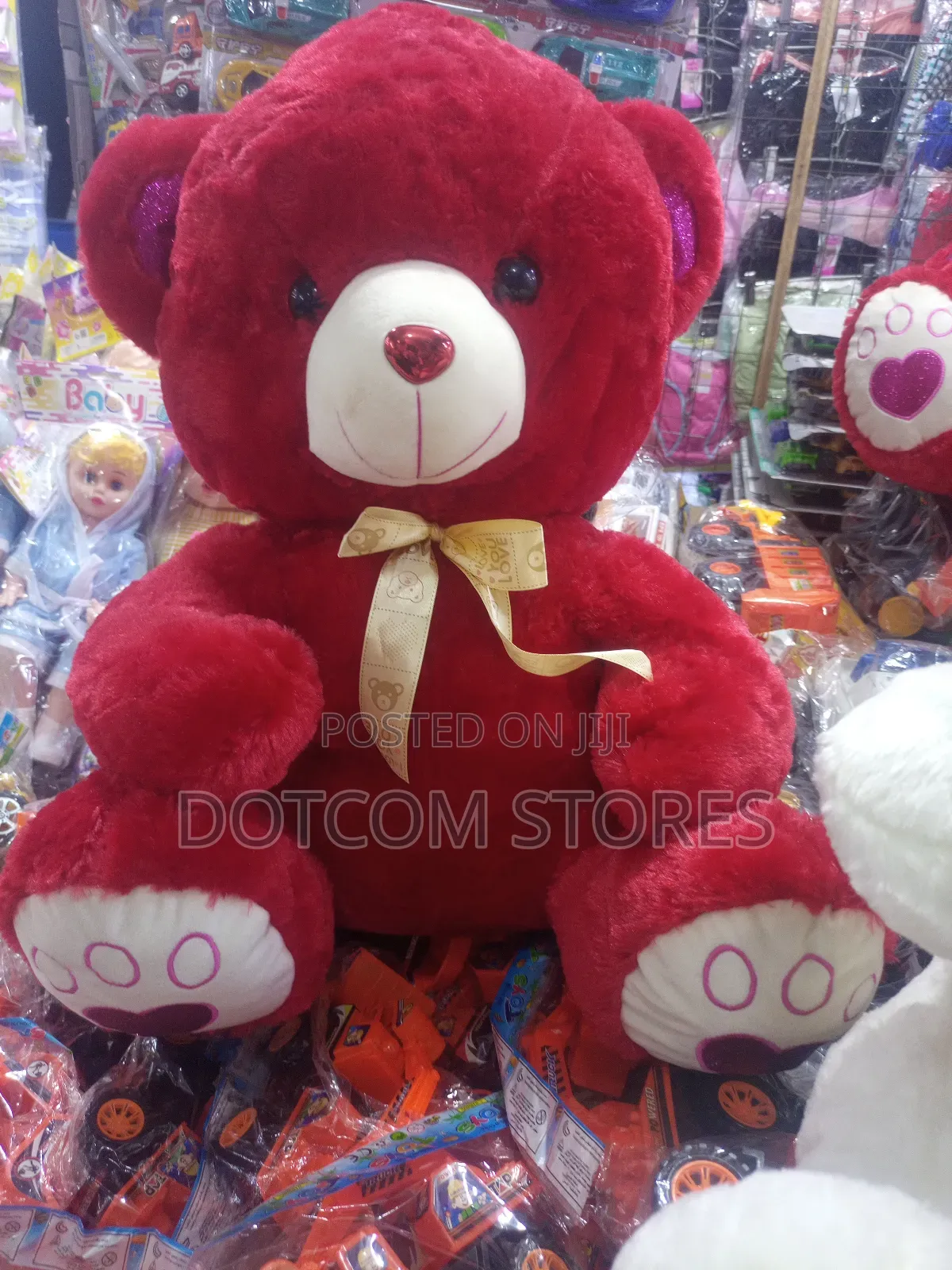 Large Red Teddy Bear Plush Toy